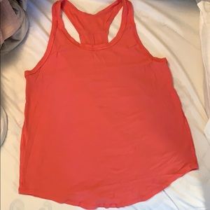 Pink lululemon racer back tank size 6